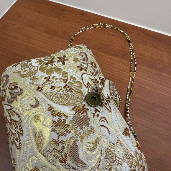 Vintage Women Clutch Evening Bag Designer Crystal Floral Wedding Party Handbag - Picture 5 of 8